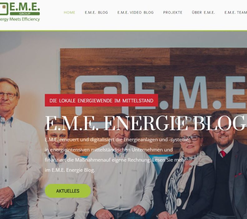 Der neue E.M.E. Energie Blog ist online